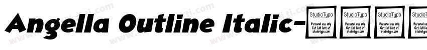 Angella Outline Italic字体转换